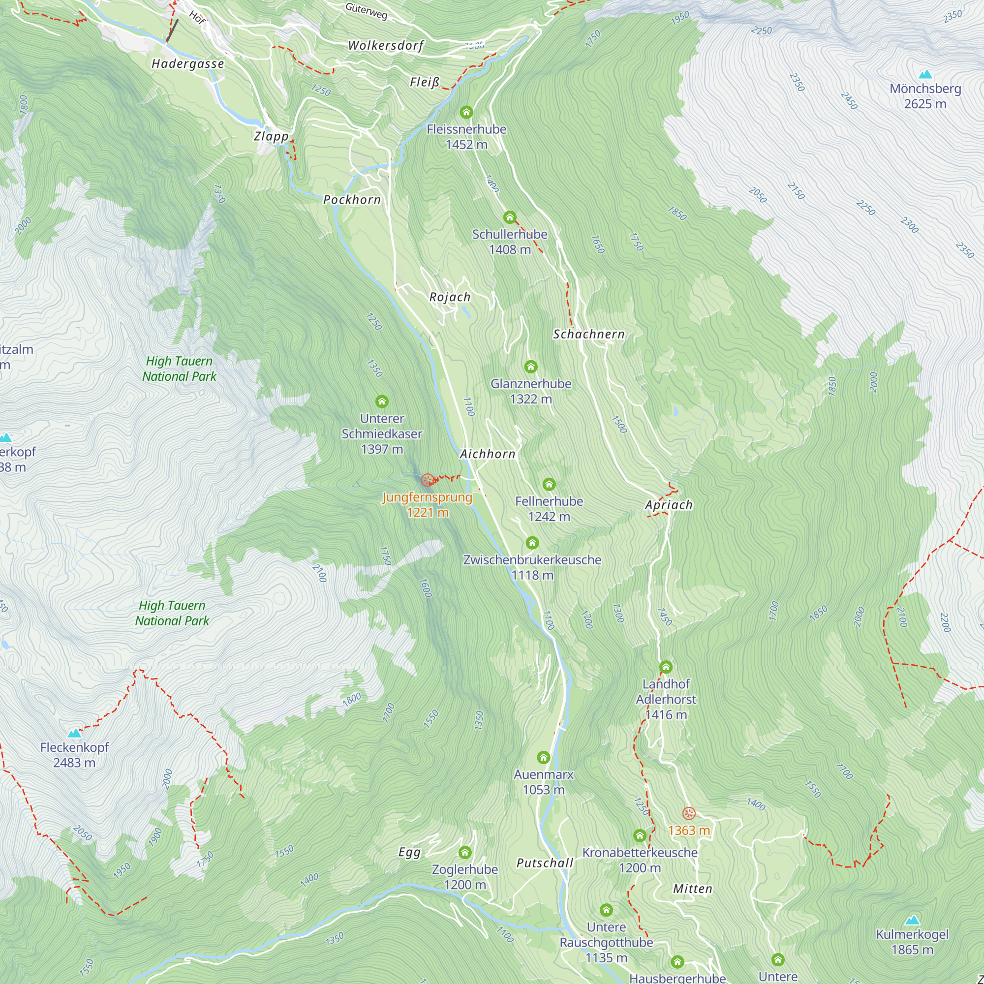 Paukerhube map