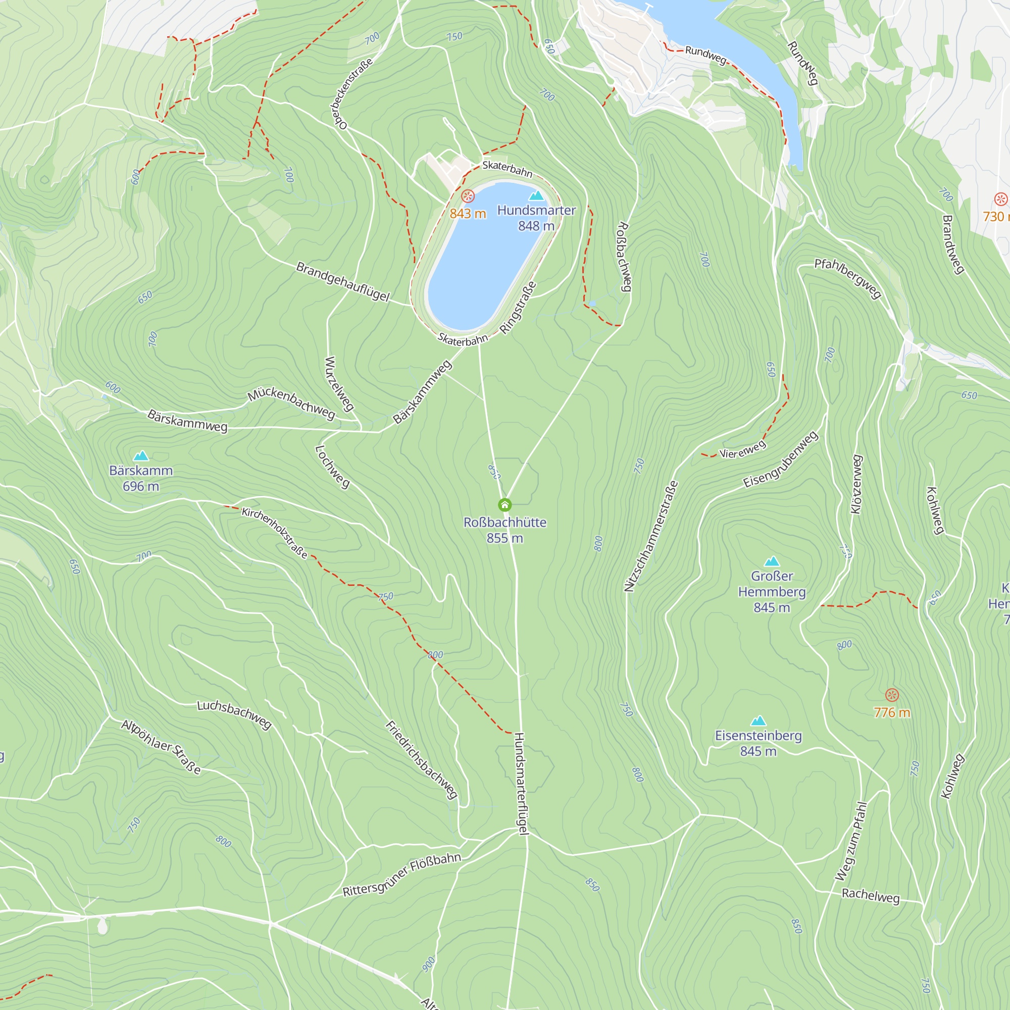 Roßbachhütte map