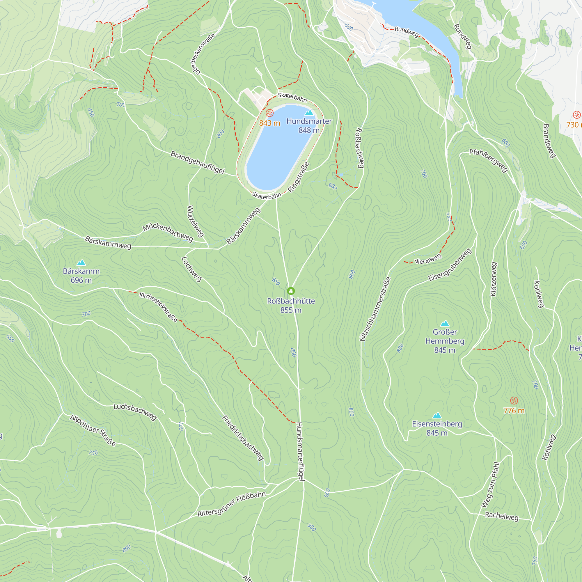 Roßbachhütte map