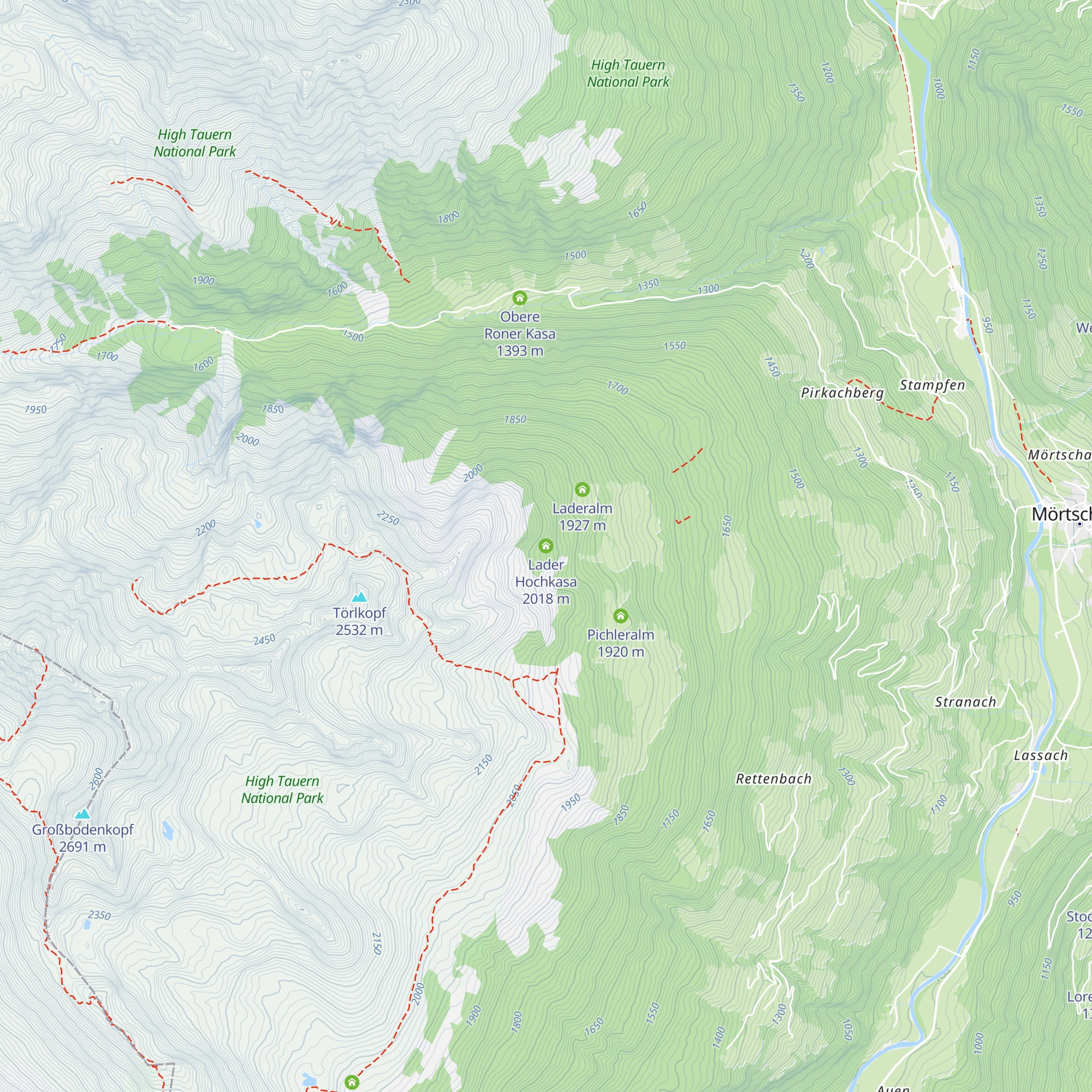 Lader Hochkasa map