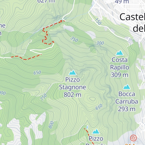 Map of Pizzo Stagnone