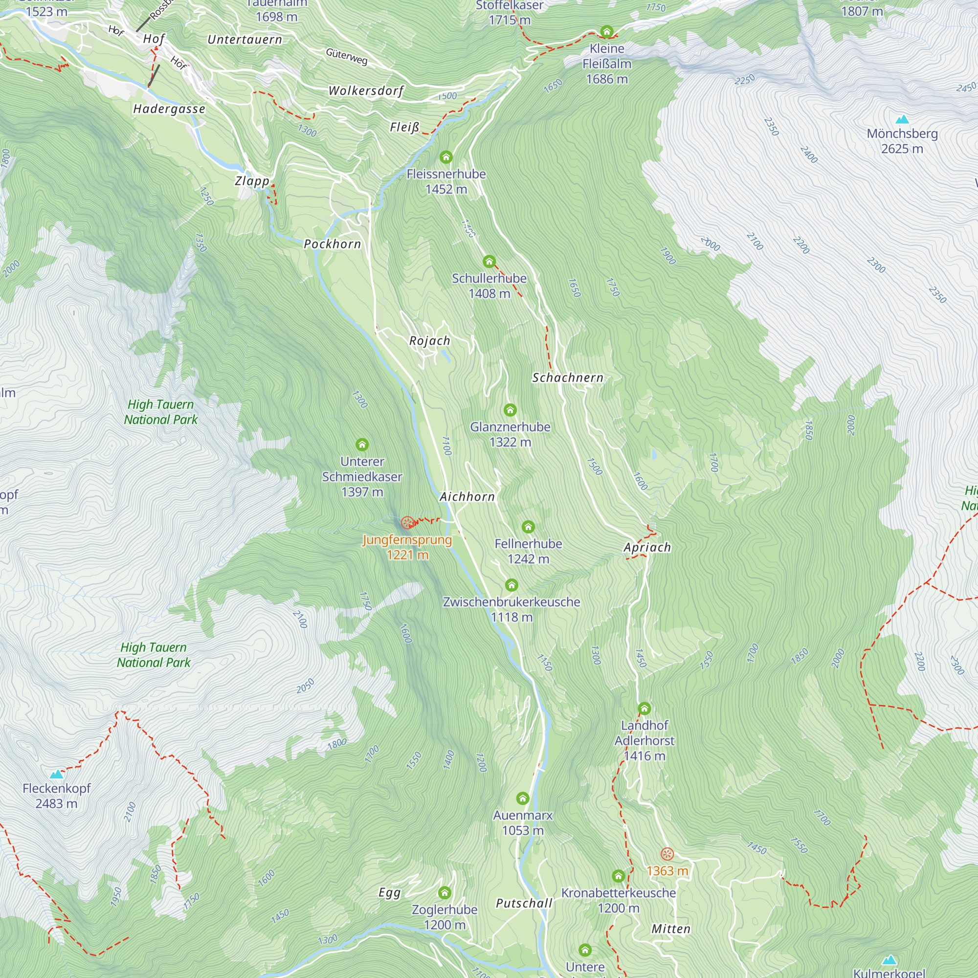 Lacknerhube map
