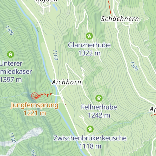 Map of Lacknerhube