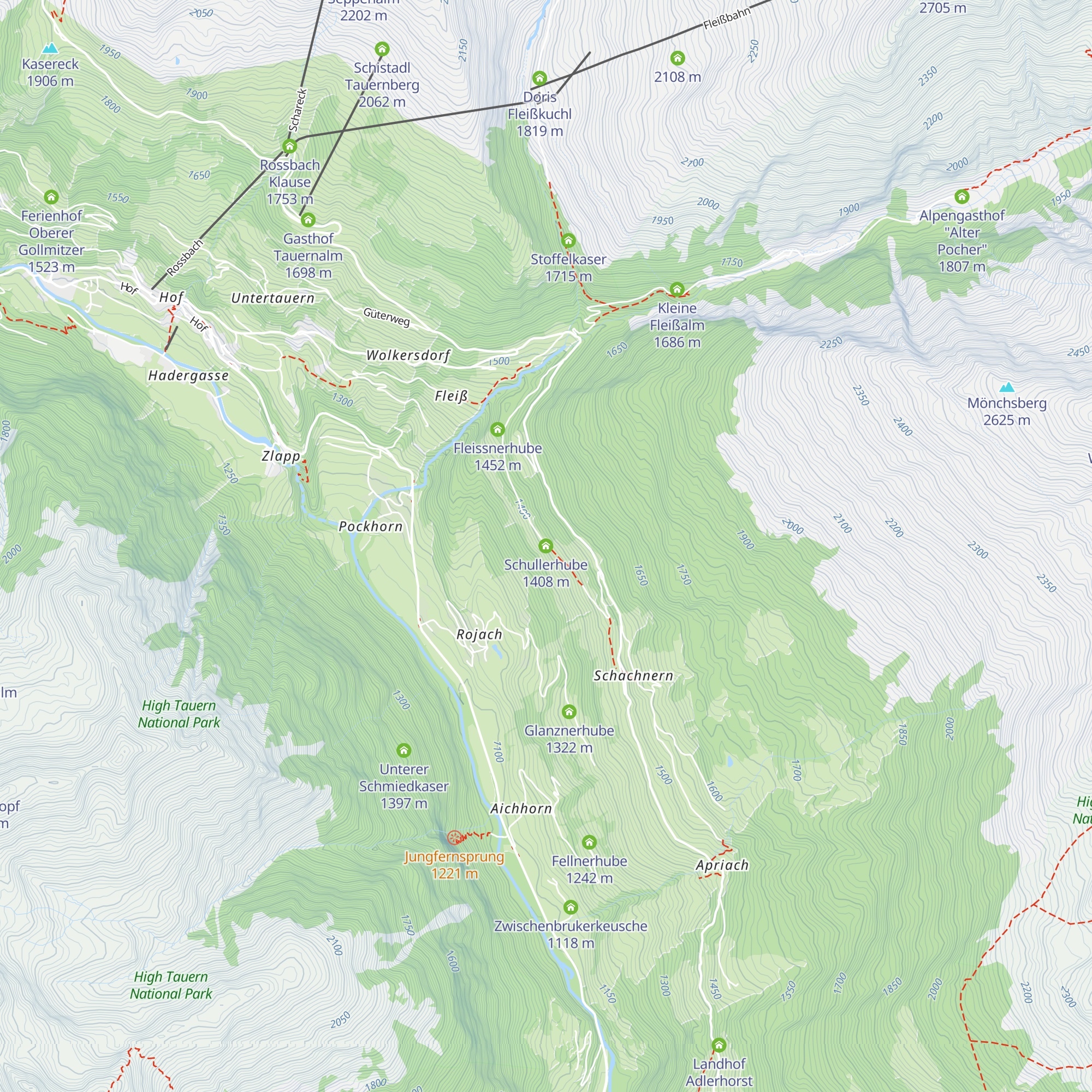 Schullerhube map