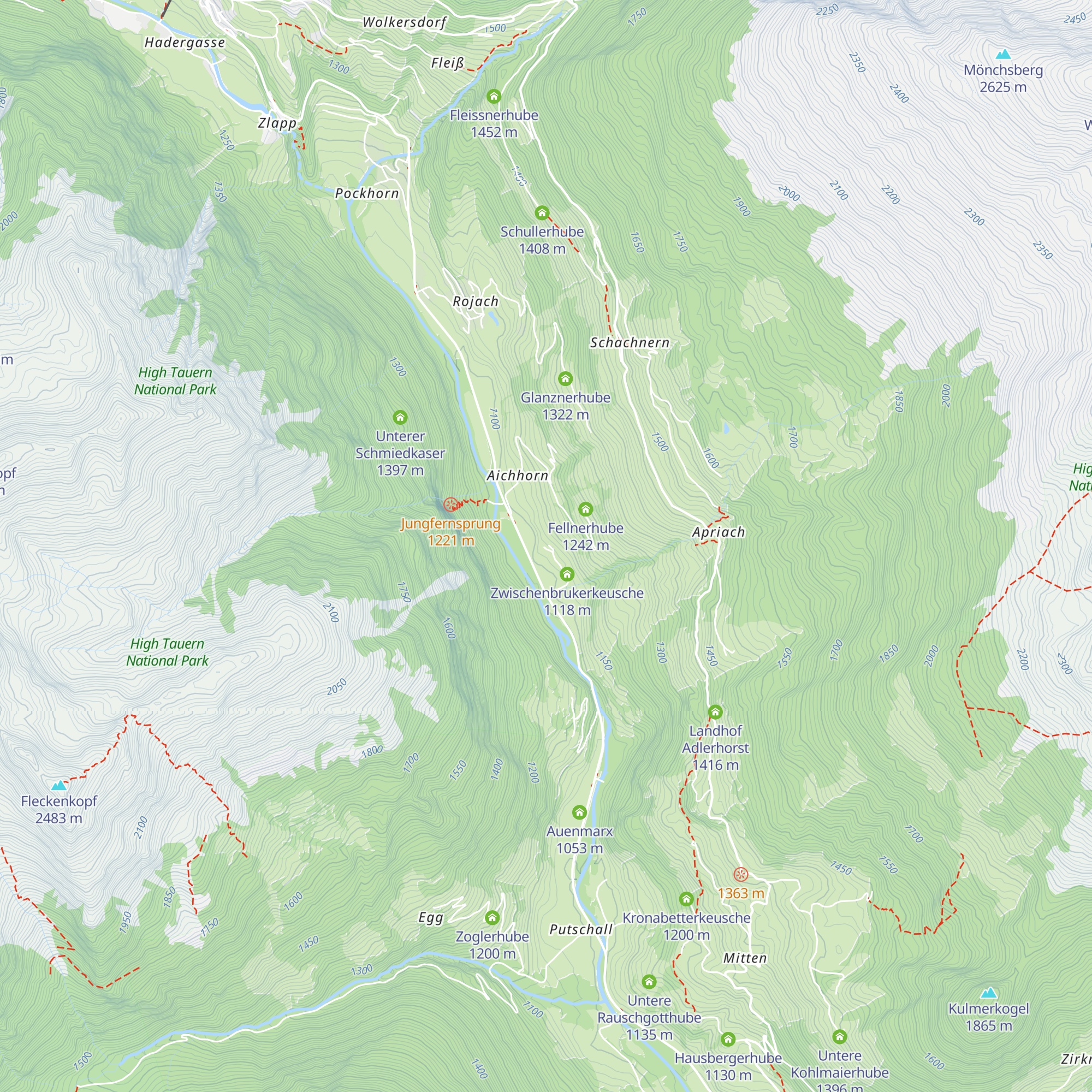 Dabernighube map