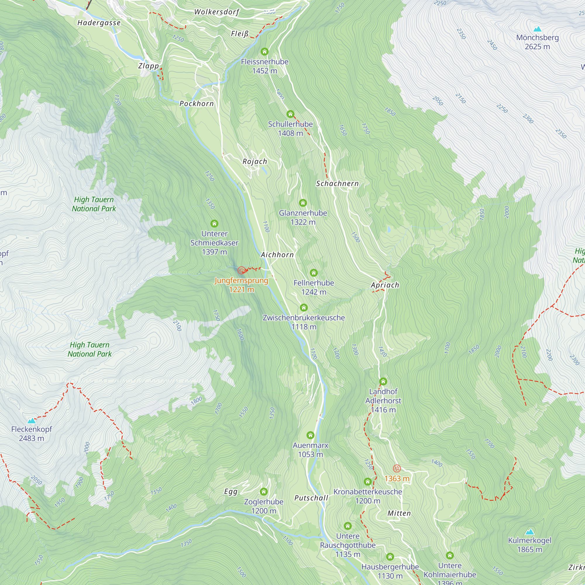 Dabernighube map