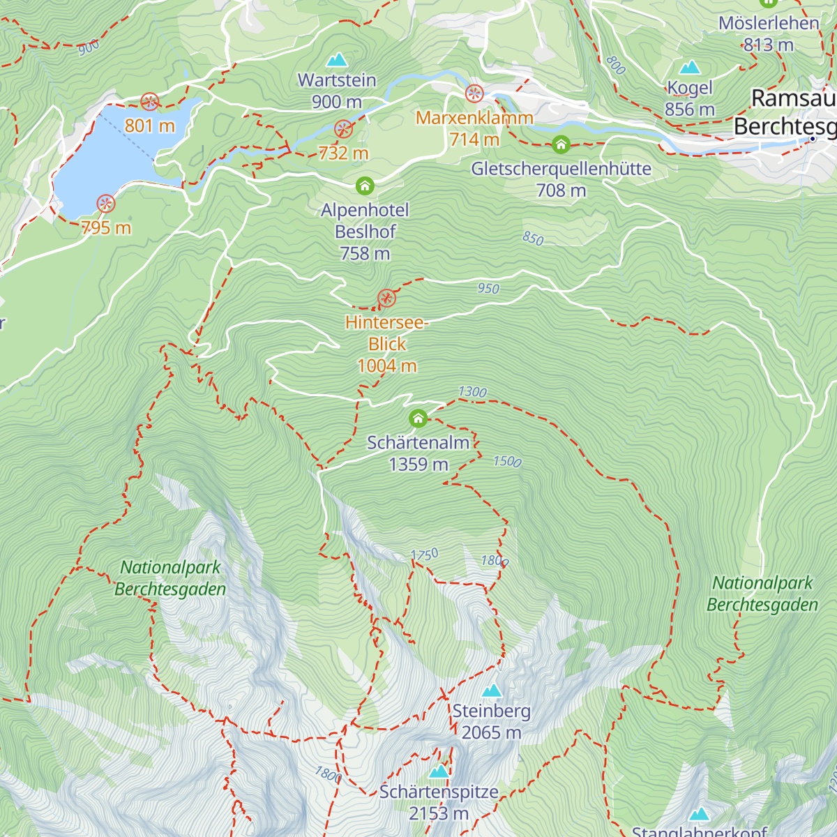 Schärtenalm map