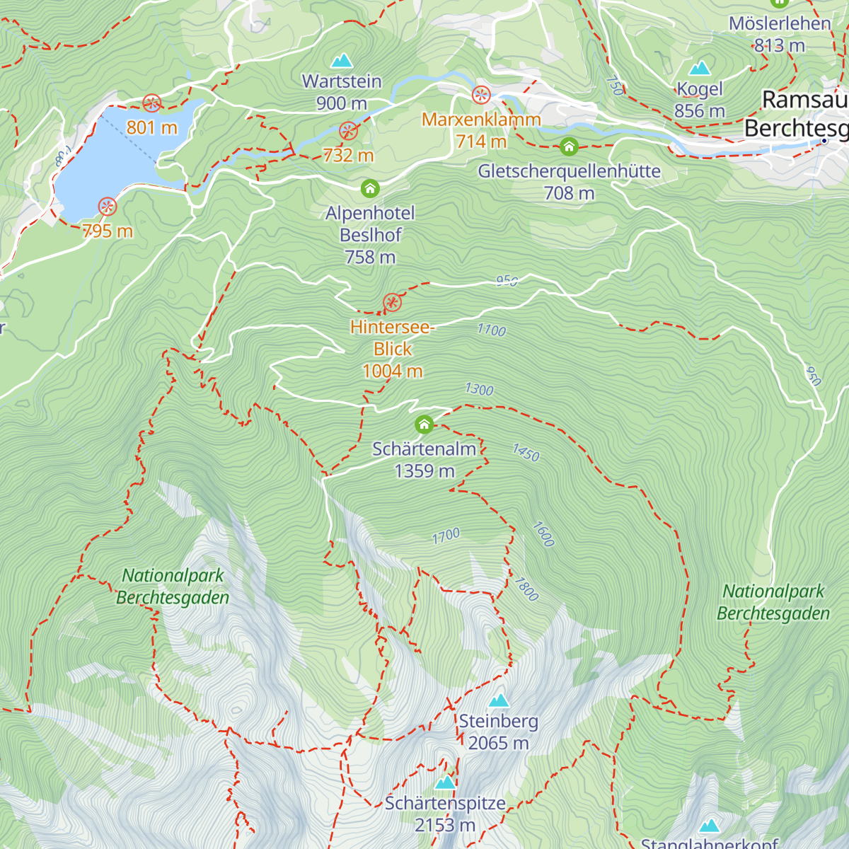 Schärtenalm map