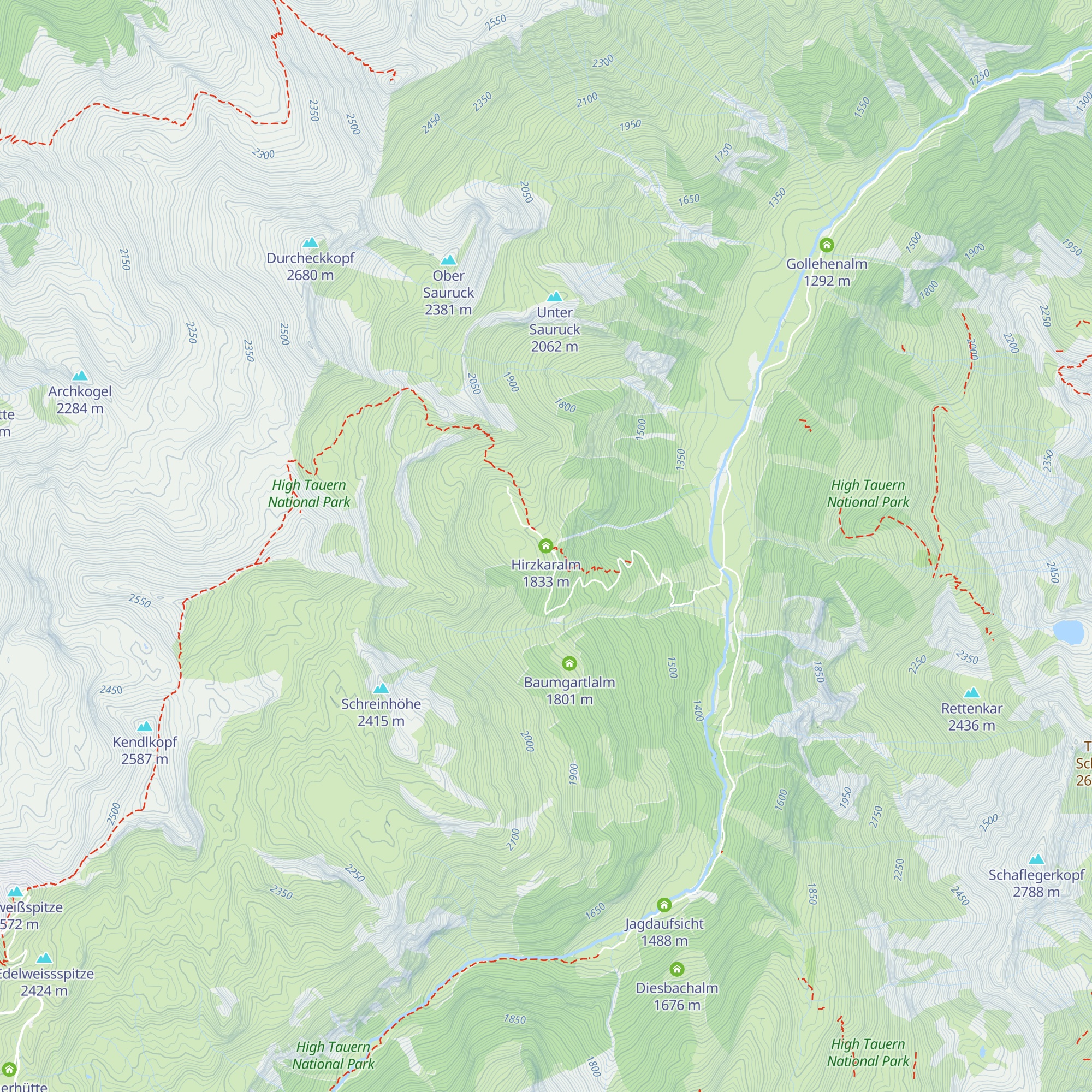 Hirzkaralm map