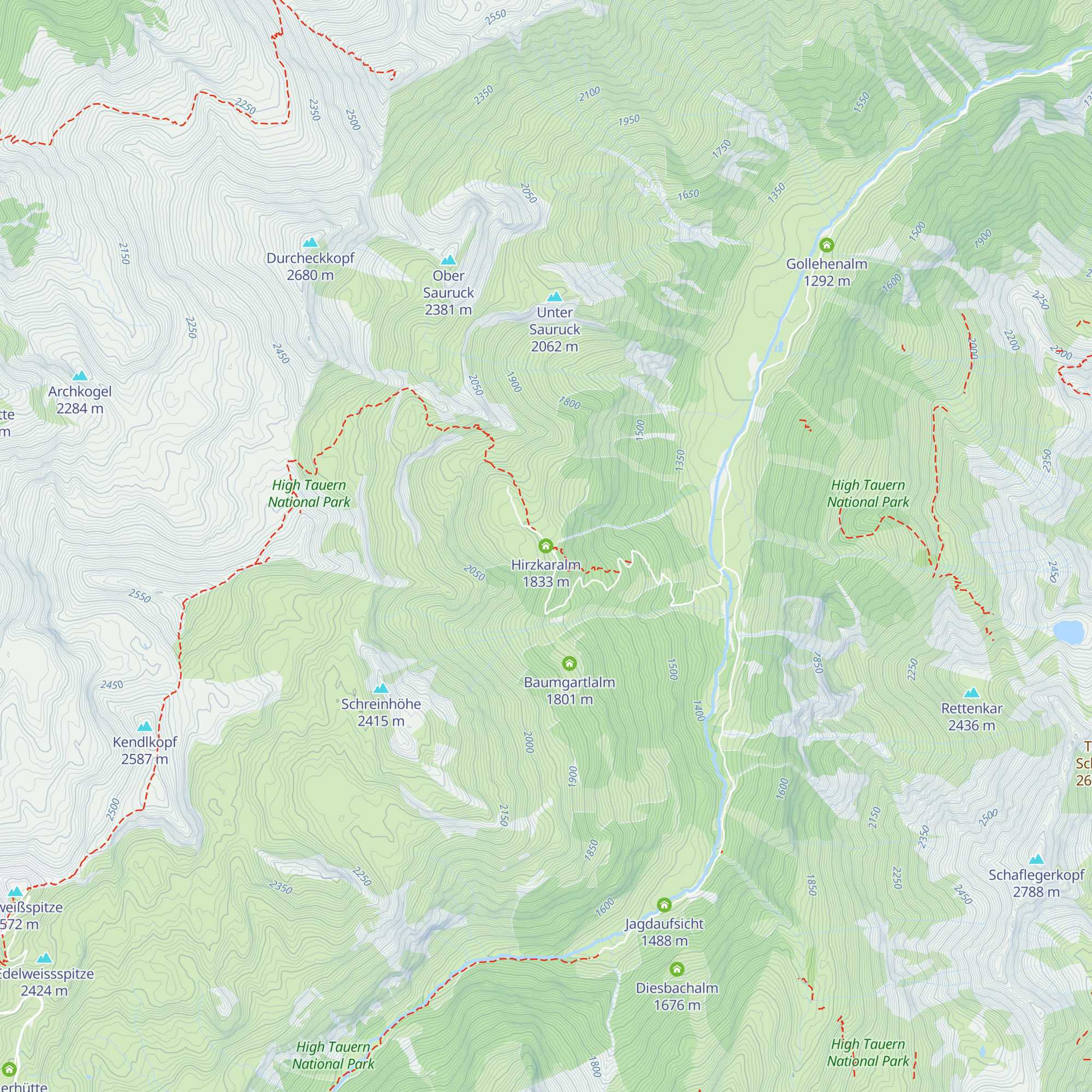 Hirzkaralm map