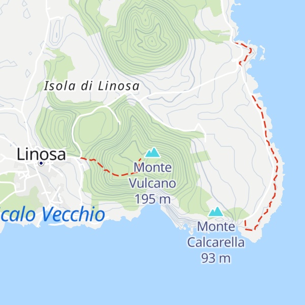 Map of Monte Vulcano