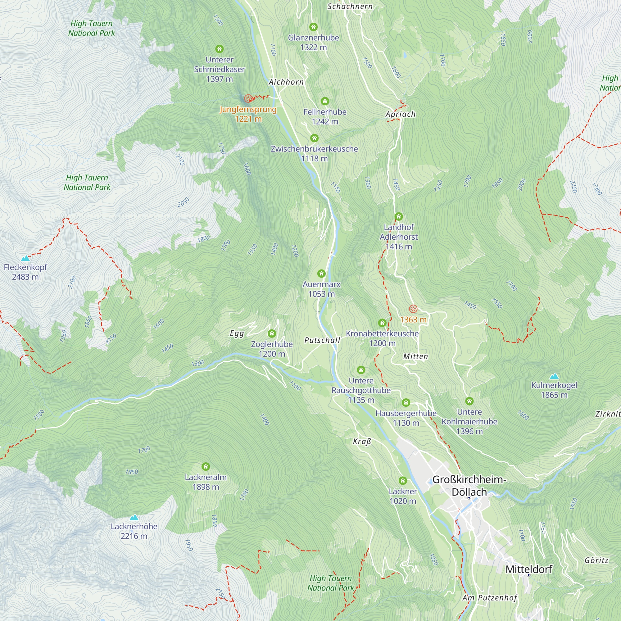 Fresserhube map