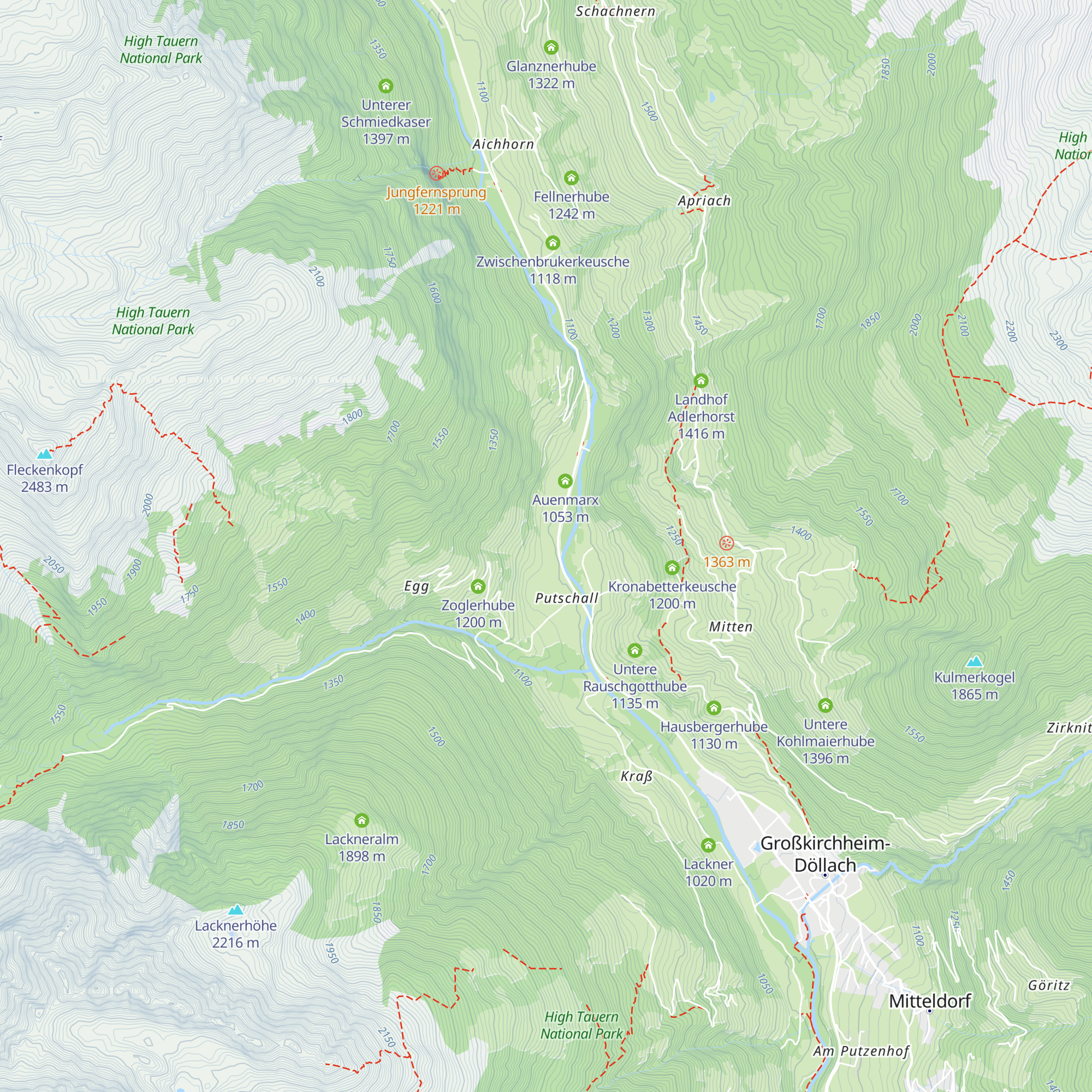 Fresserhube map