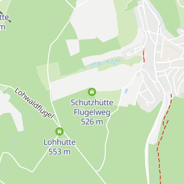 Map of Schutzhütte Flügelweg