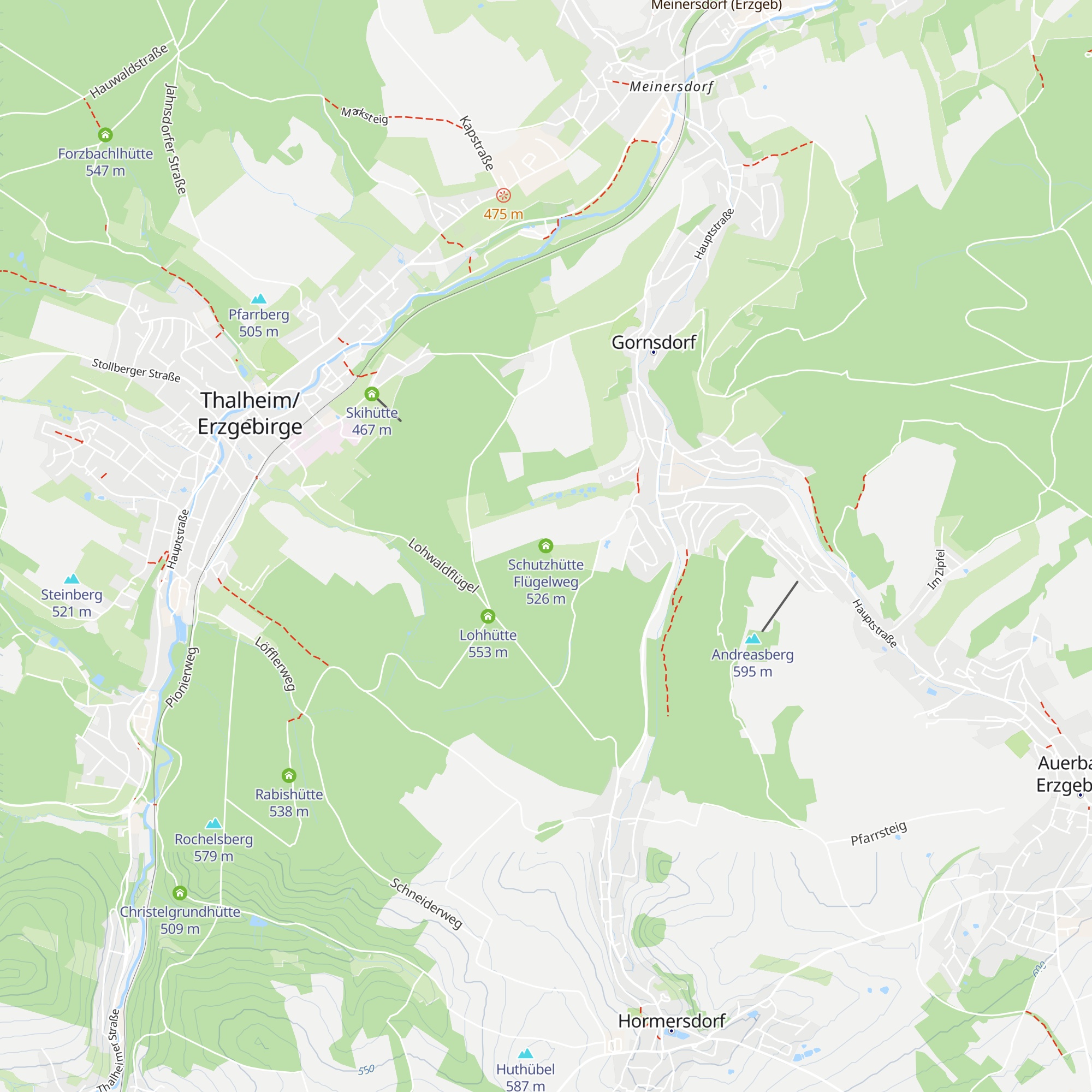 Schutzhütte Flügelweg map