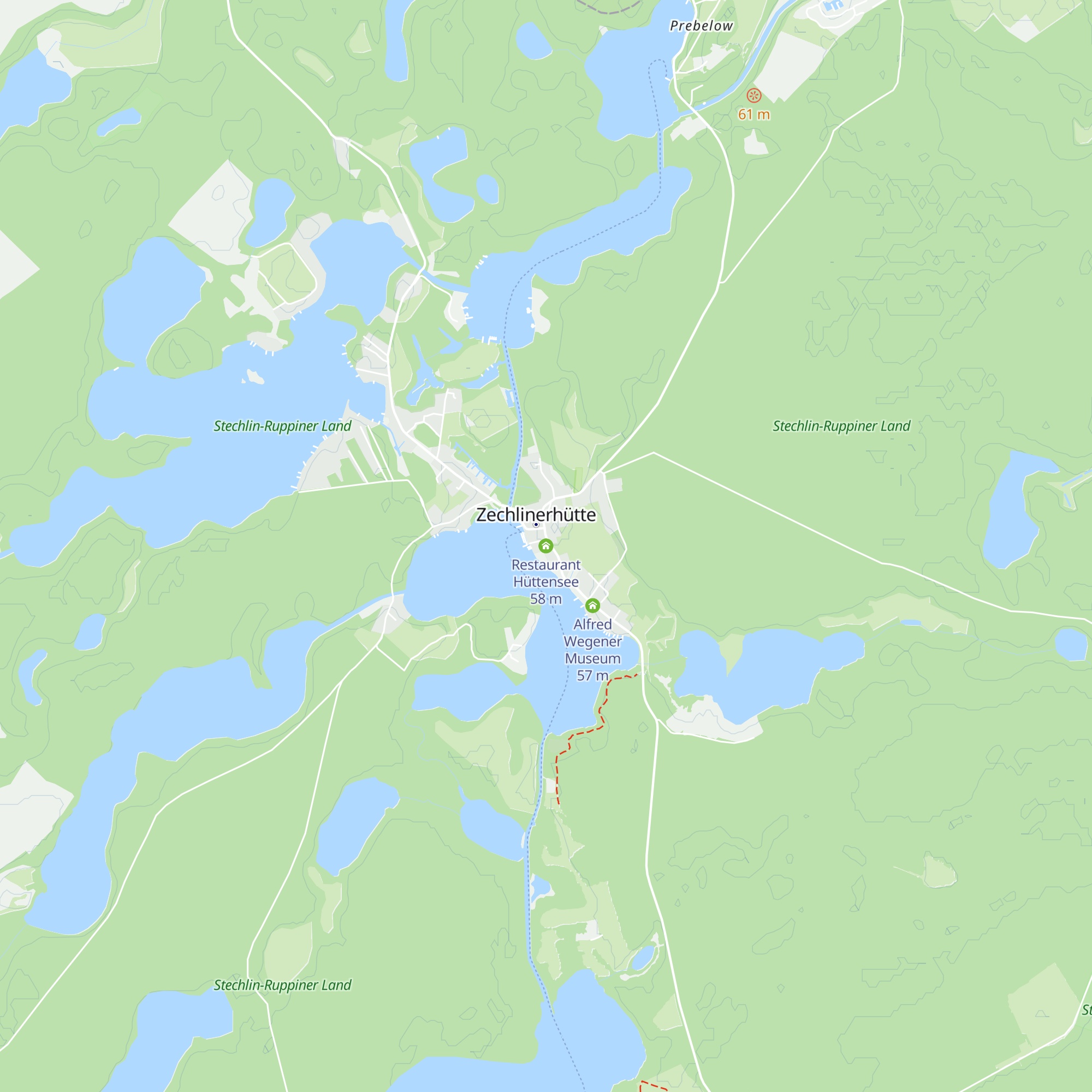 Restaurant Hüttensee map