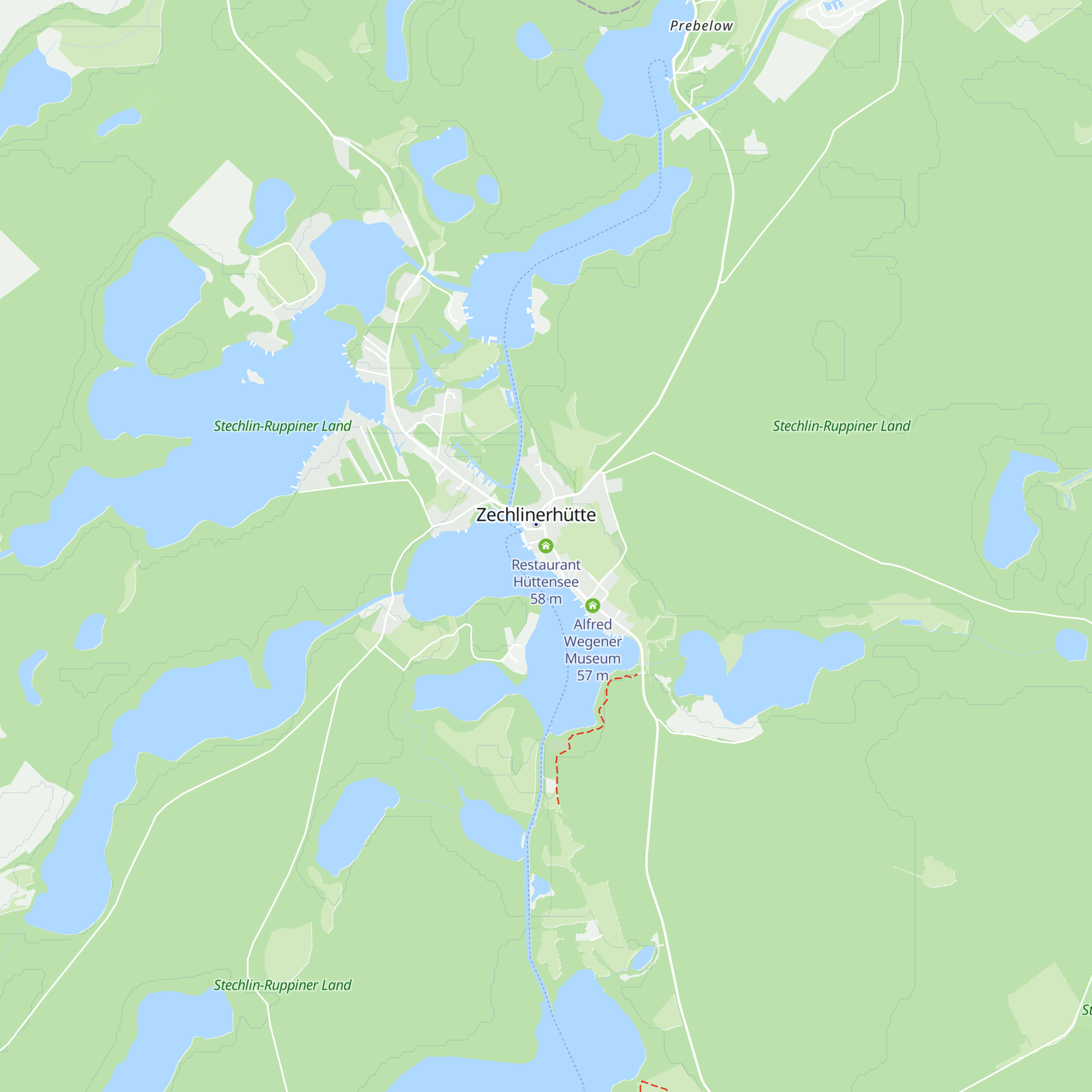 Restaurant Hüttensee map