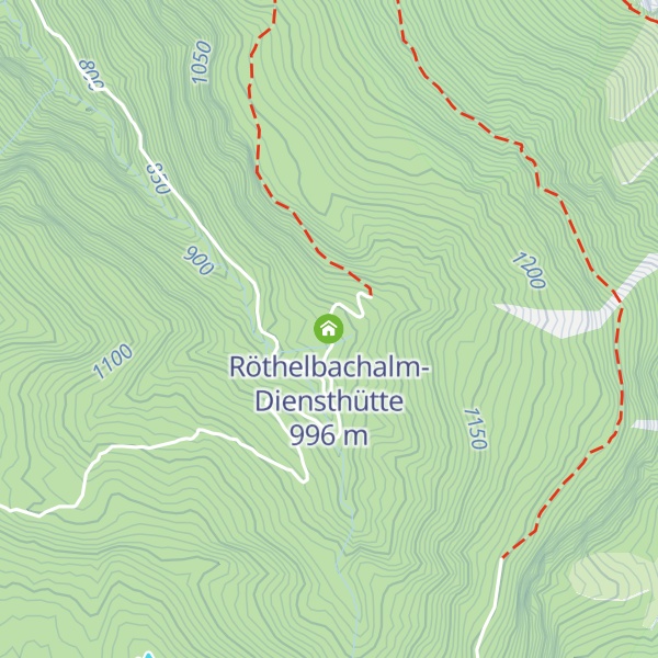 Map of Röthelbachalm-Diensthütte