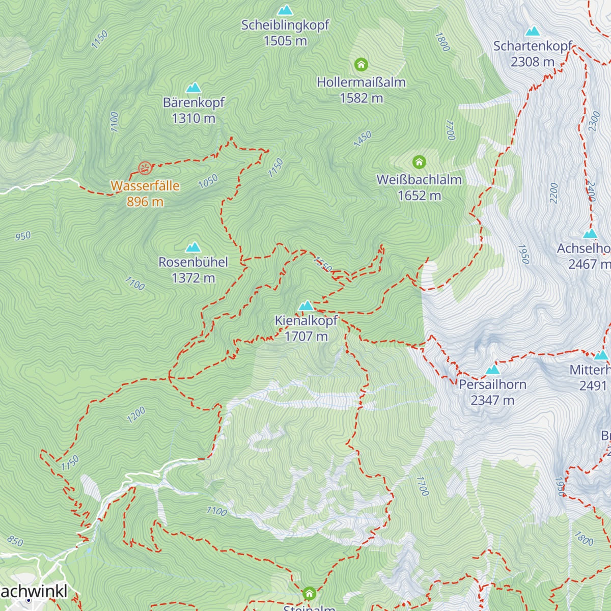 Peter-Wiechenthaler-Hütte map
