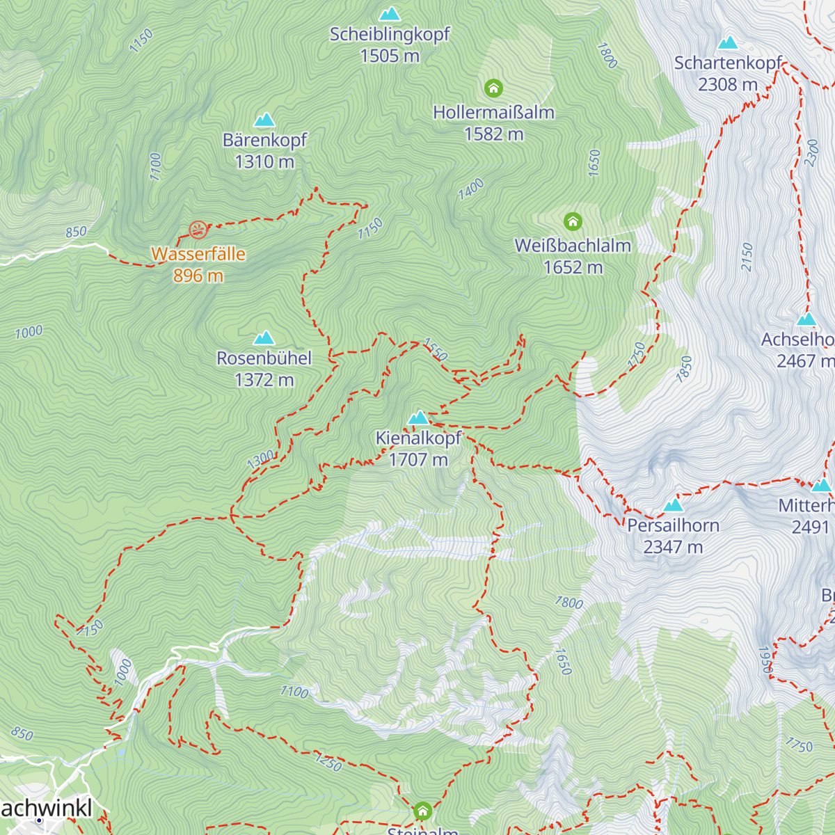 Peter-Wiechenthaler-Hütte map