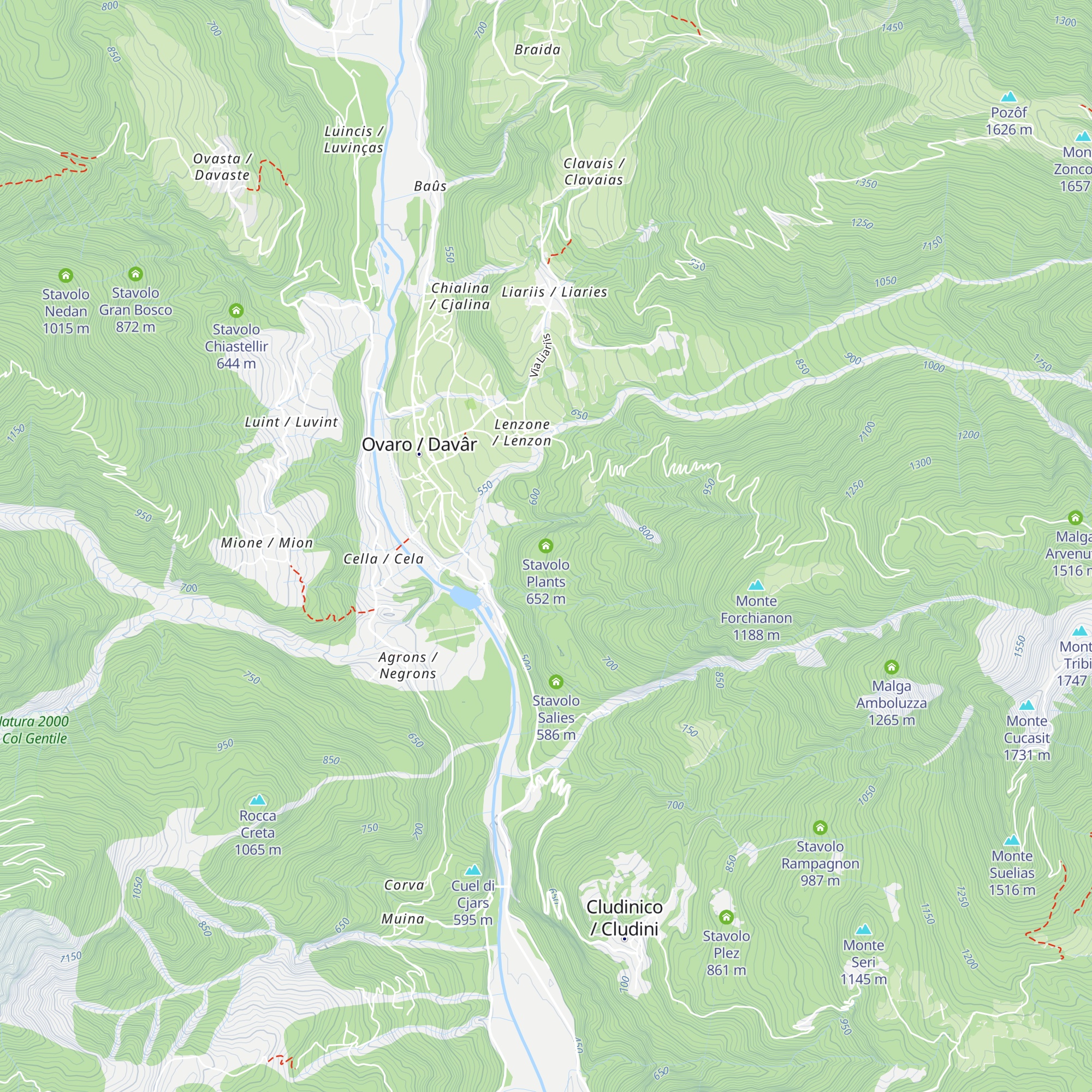 Stavolo Plants map