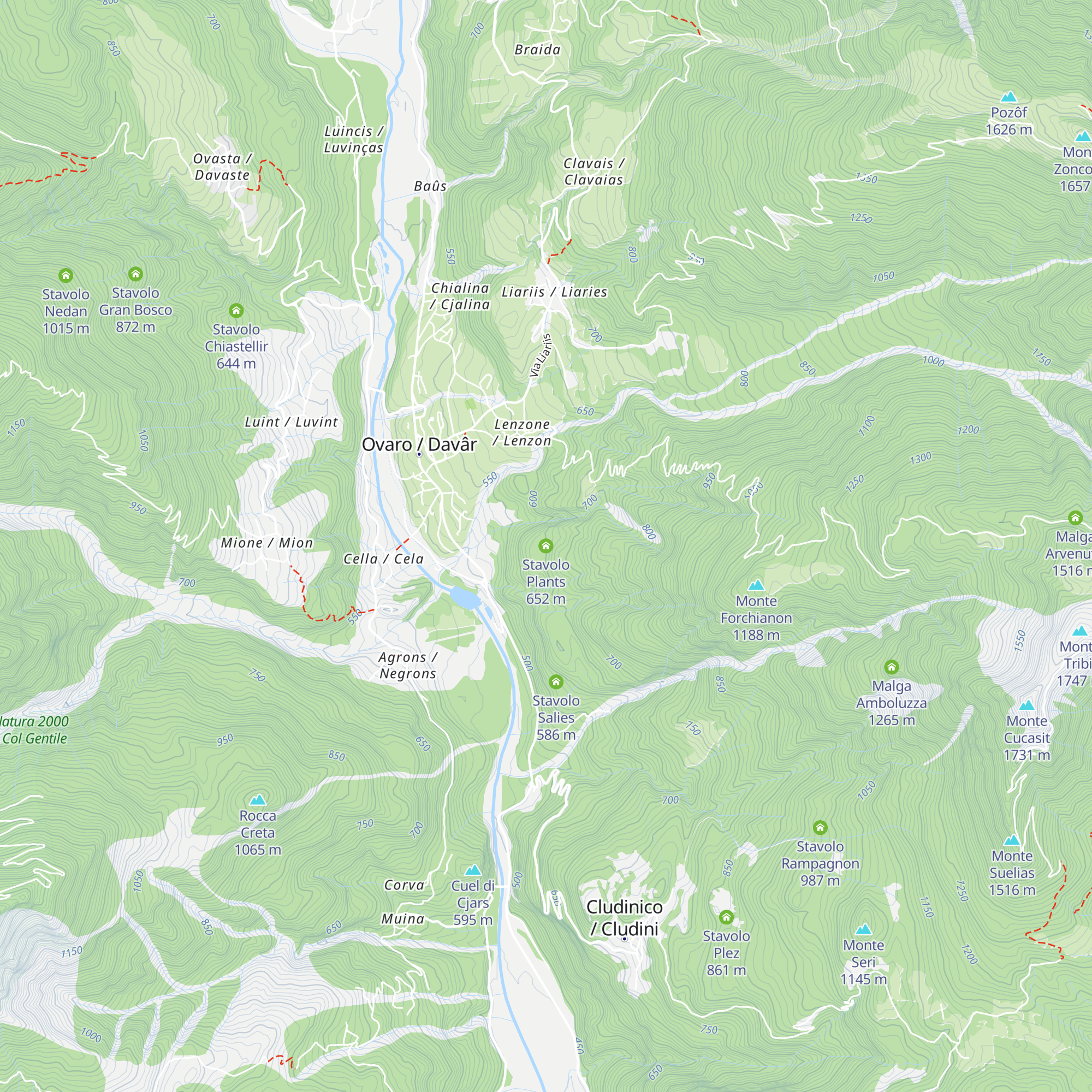 Stavolo Plants map
