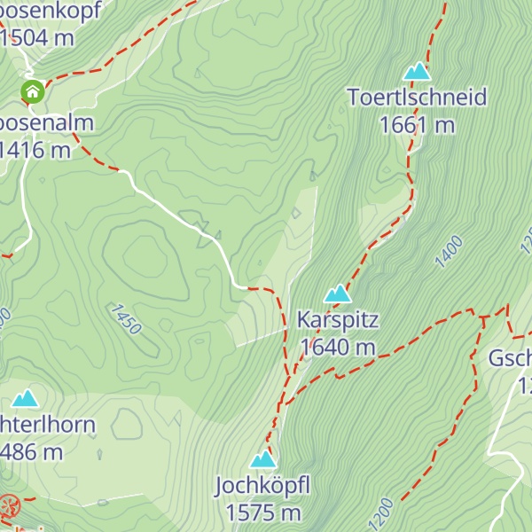 Map of Lattenbergalm