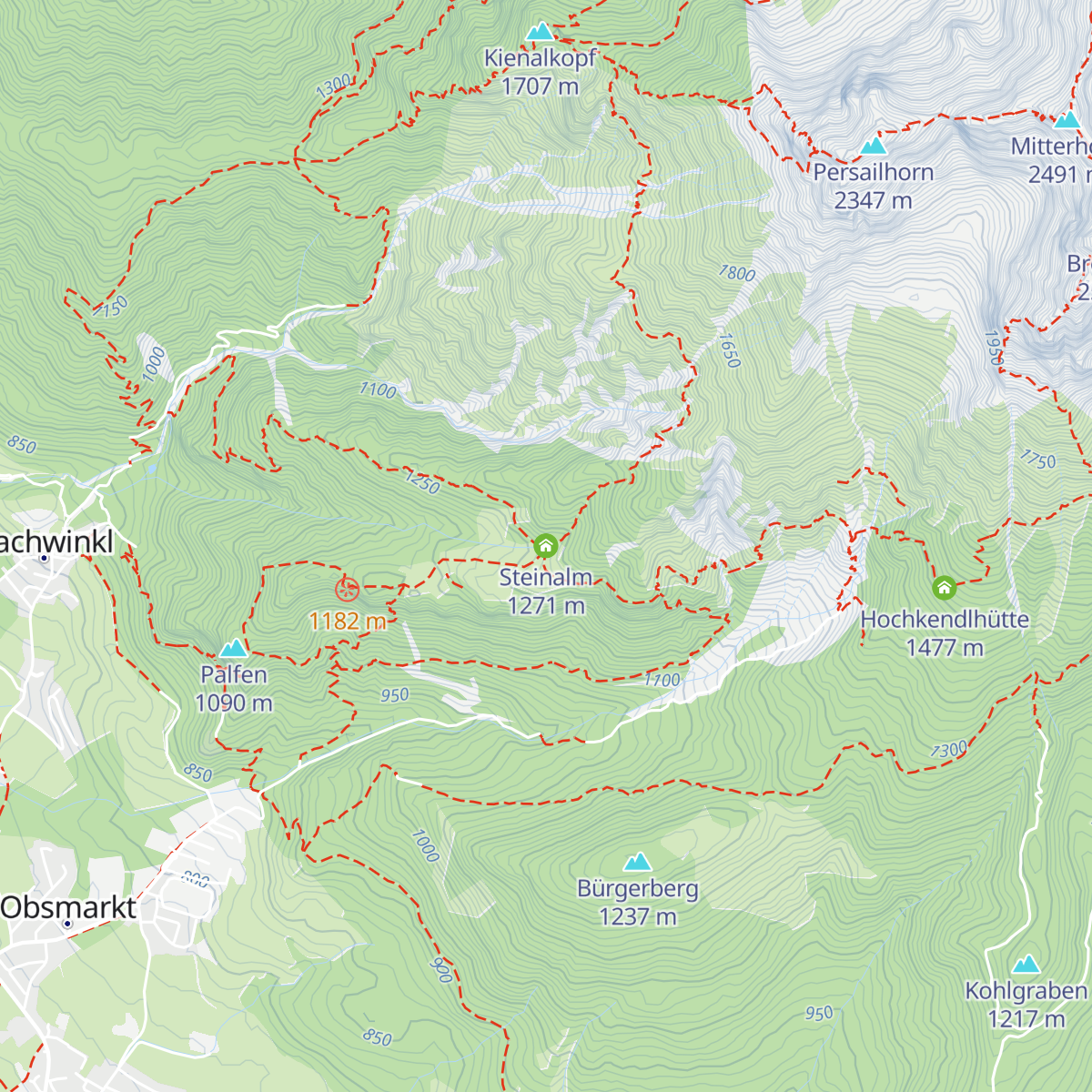 Steinalm map