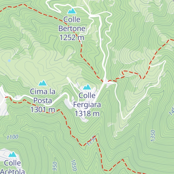 Map of Colle Fergiara