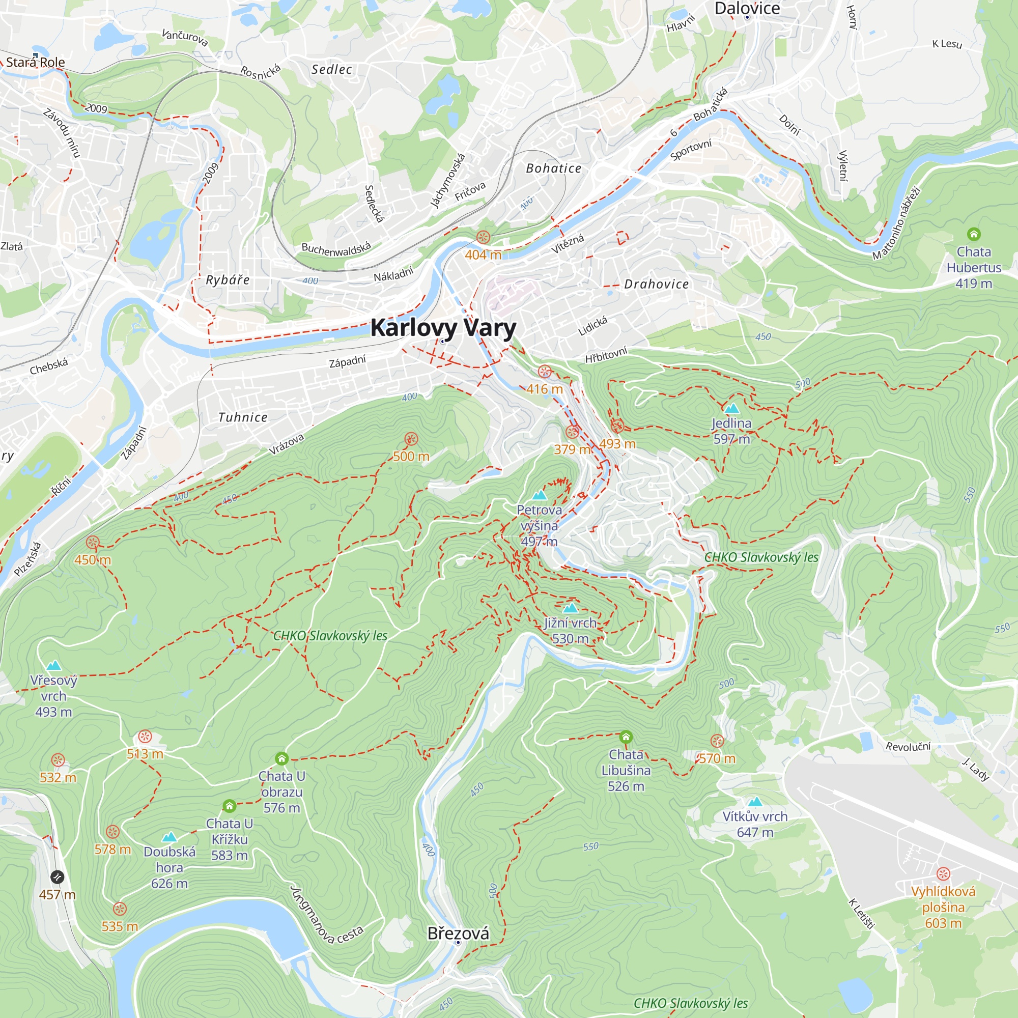 Chata U Myslivny map
