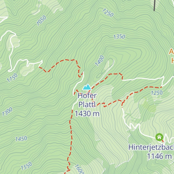 Map of Hofer Plattl