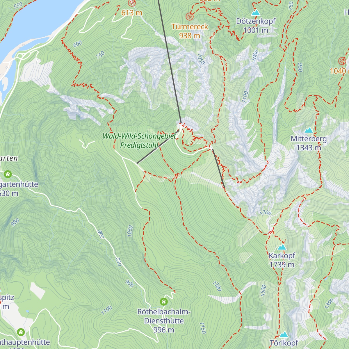 Obere Schlegelalm map