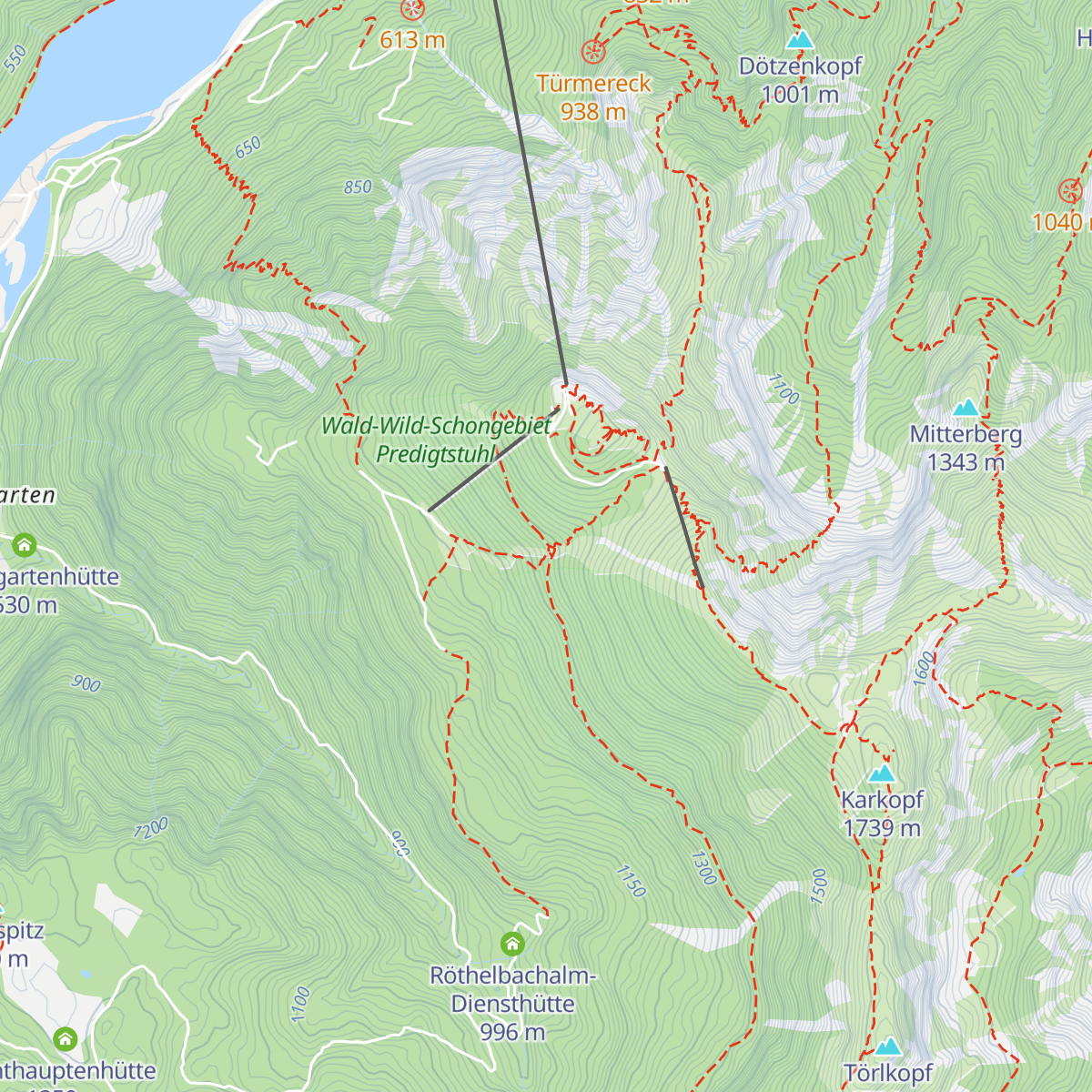 Obere Schlegelalm map