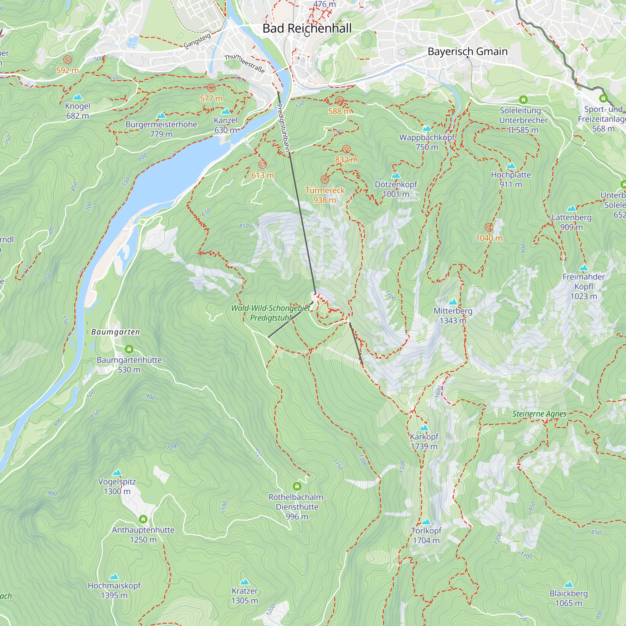 Teisendorfer Hütte map