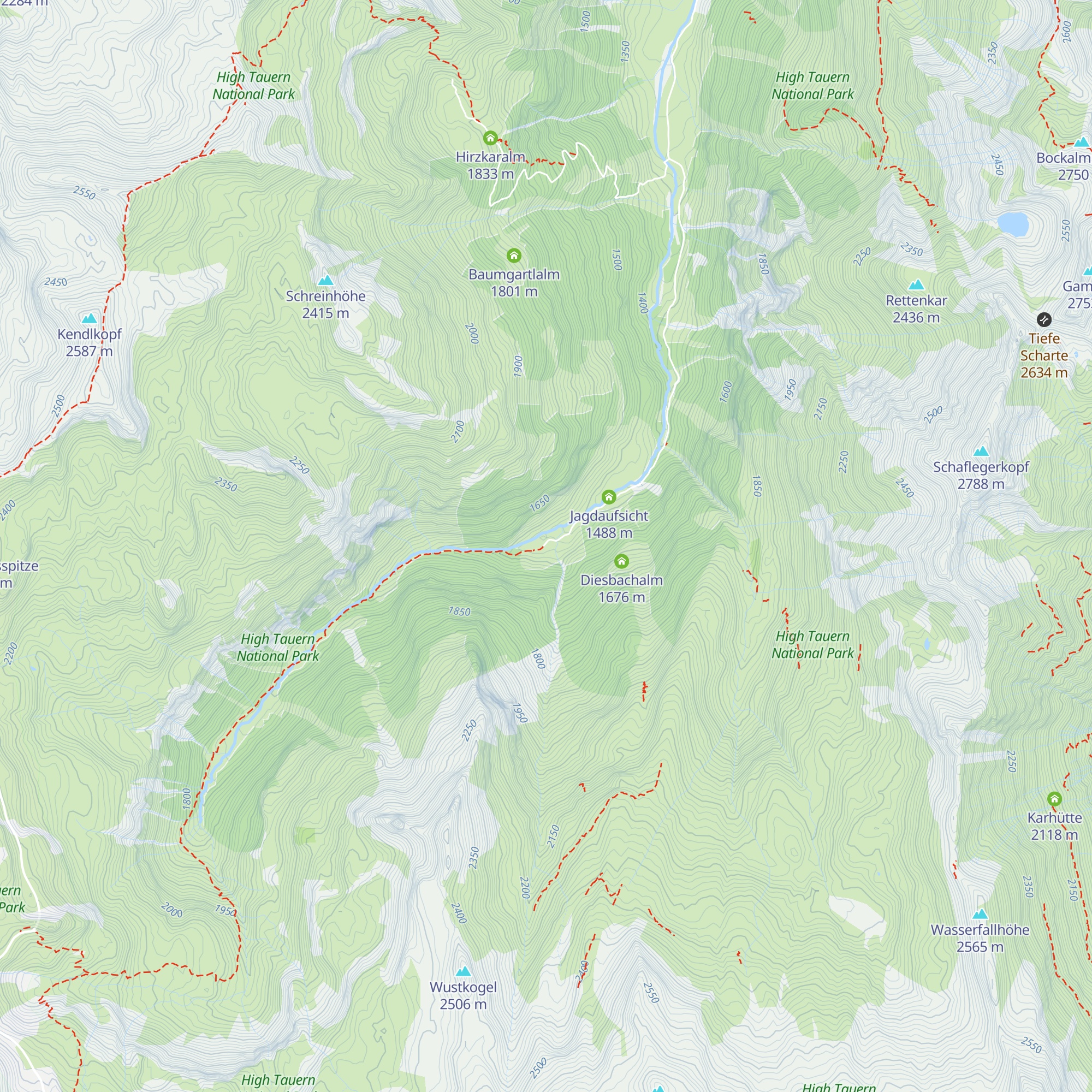 Rauriser Tauernhaus map