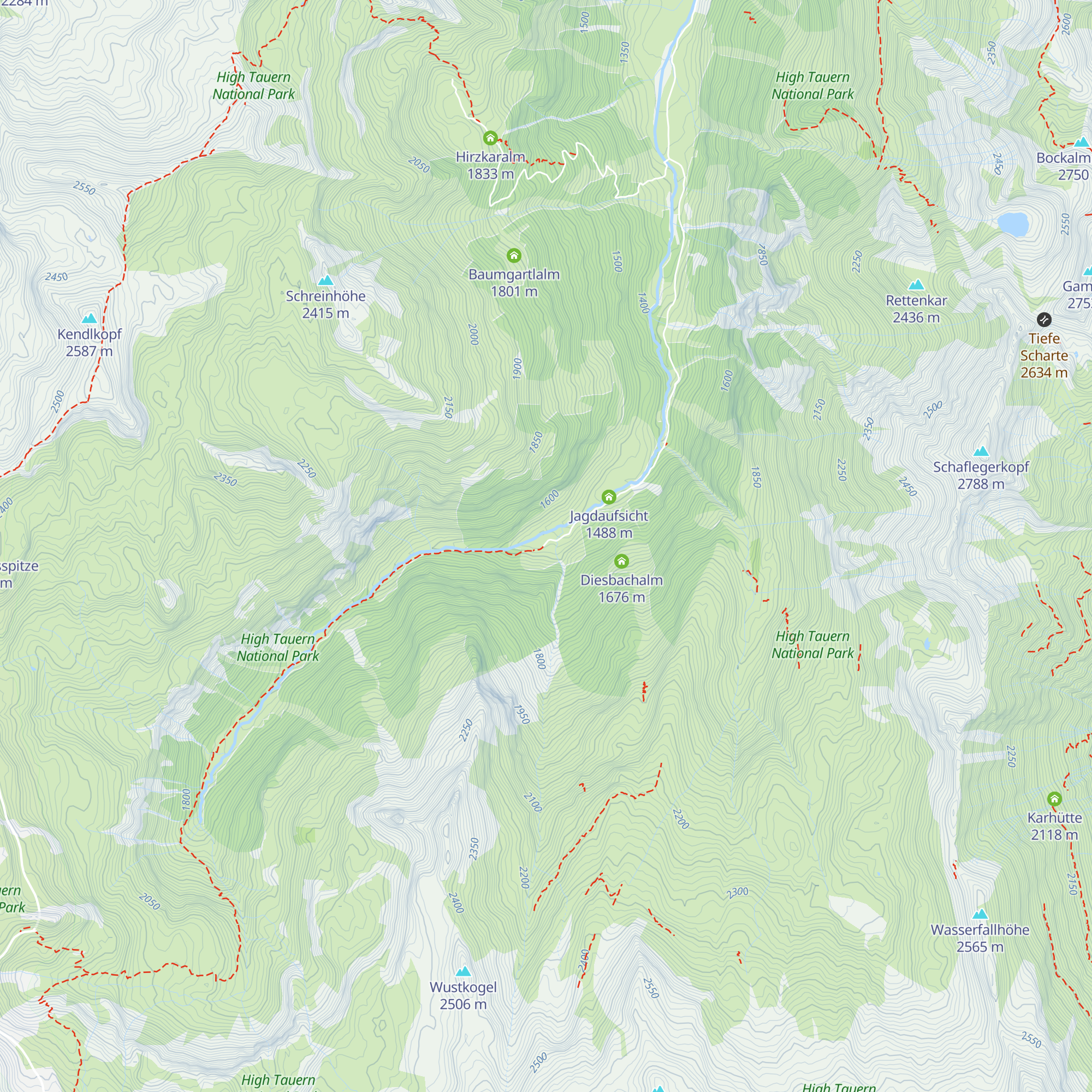 Rauriser Tauernhaus map