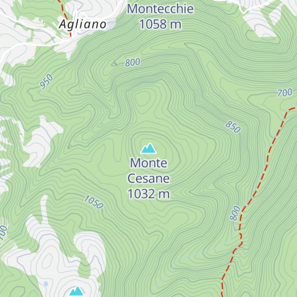 Map of Monte Cesane