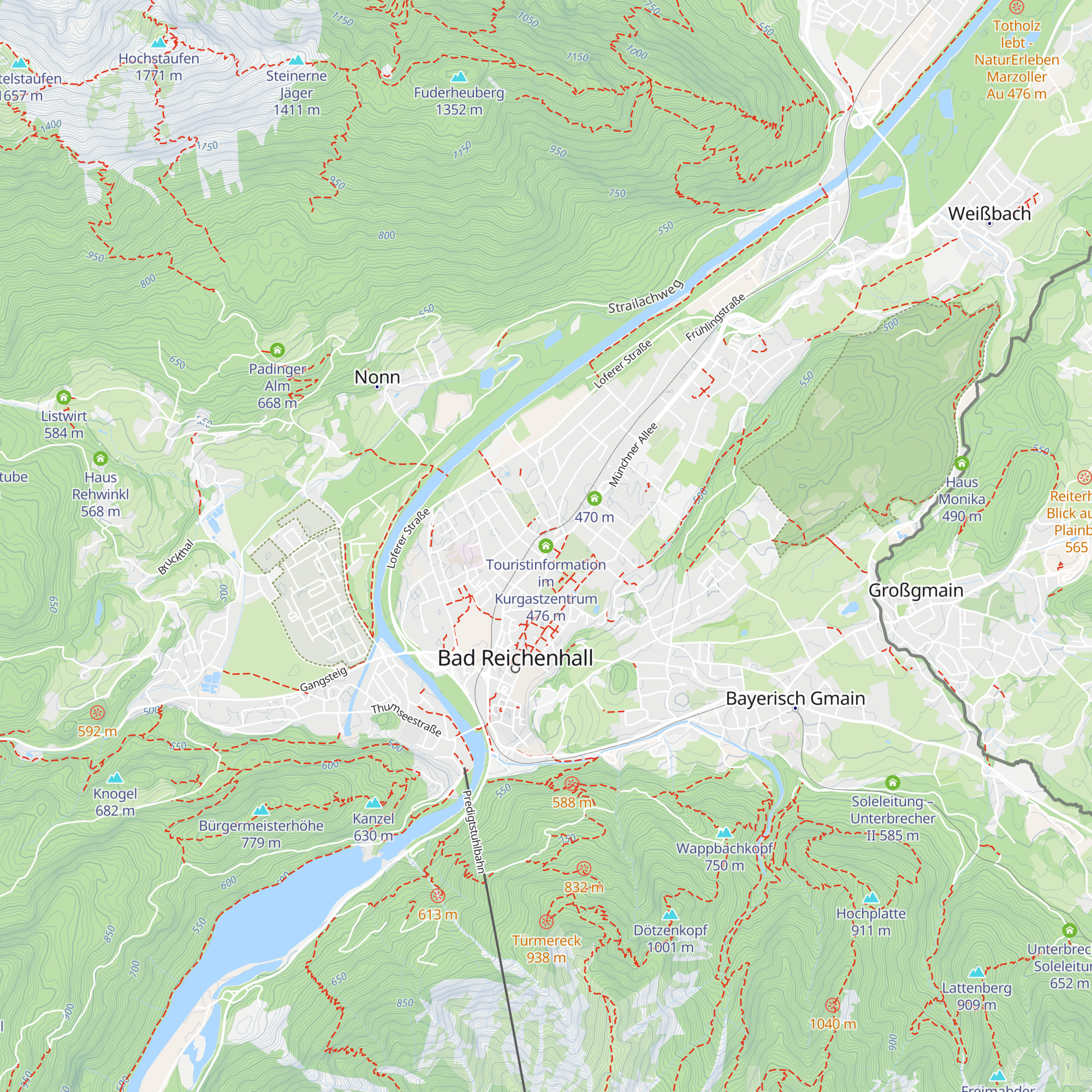 Touristinformation im Kurgastzentrum map