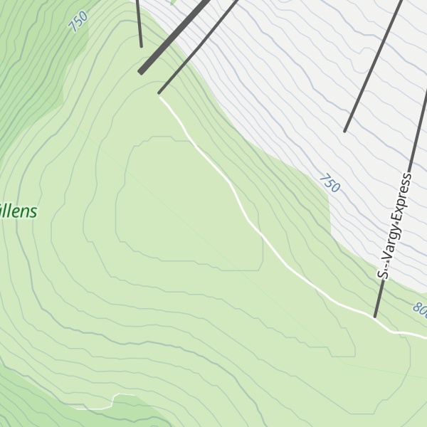 Map of Granfjällsstöten