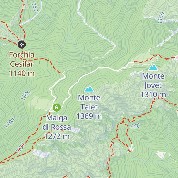 Map of Monte Taiet