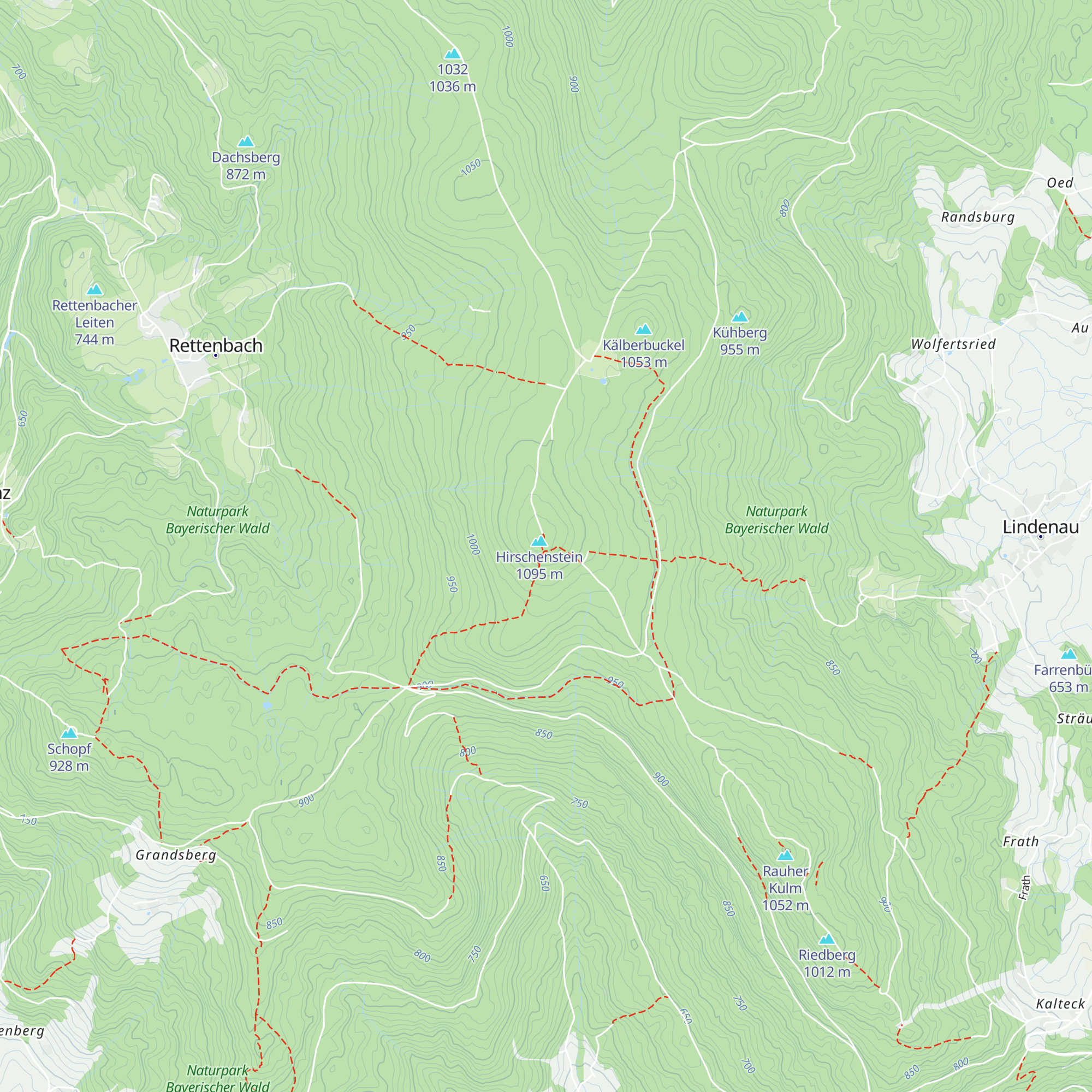 Hirschensteinhütte map