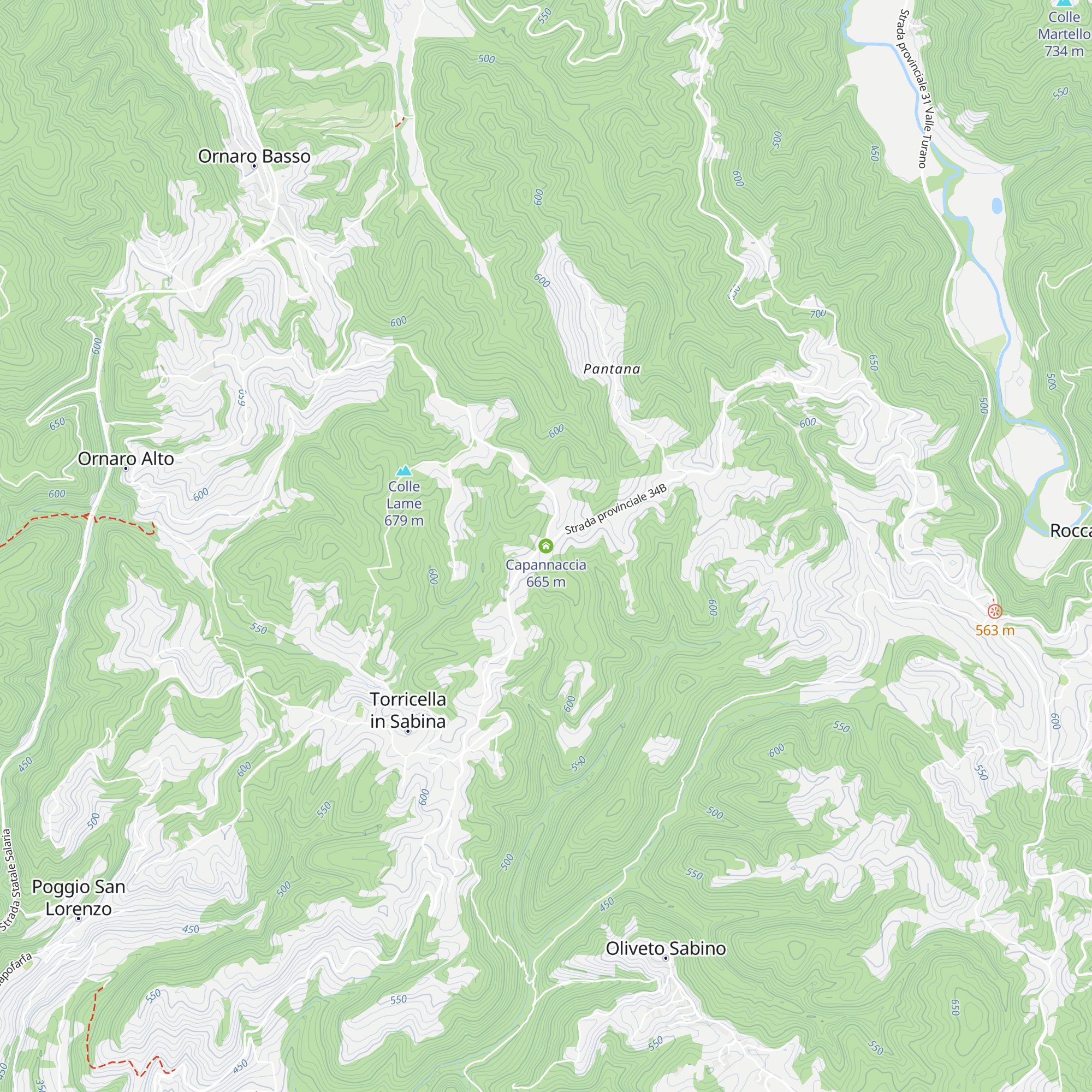 Capannaccia map