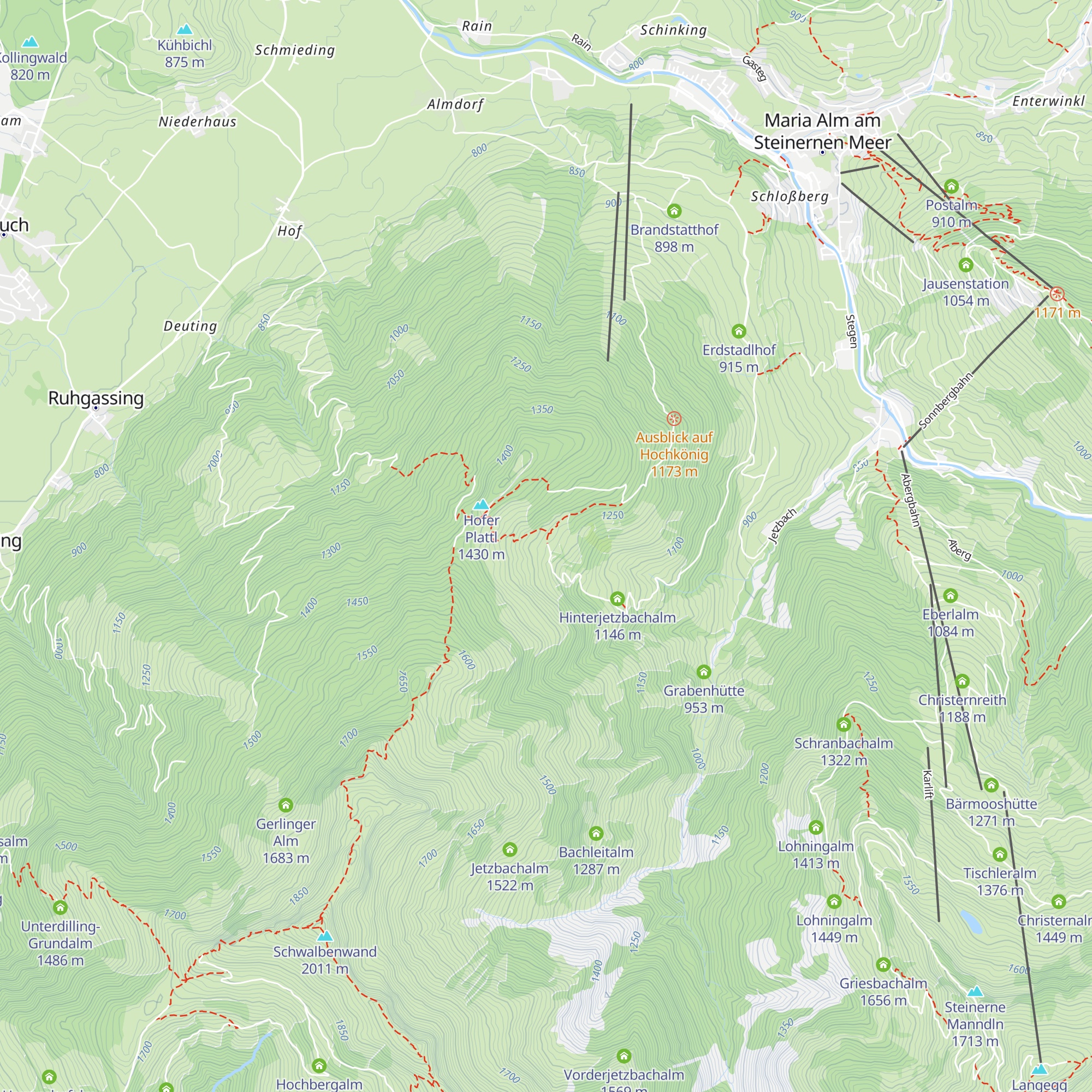 Oberstegalm map