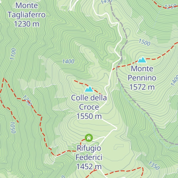 Map of Colle della Croce