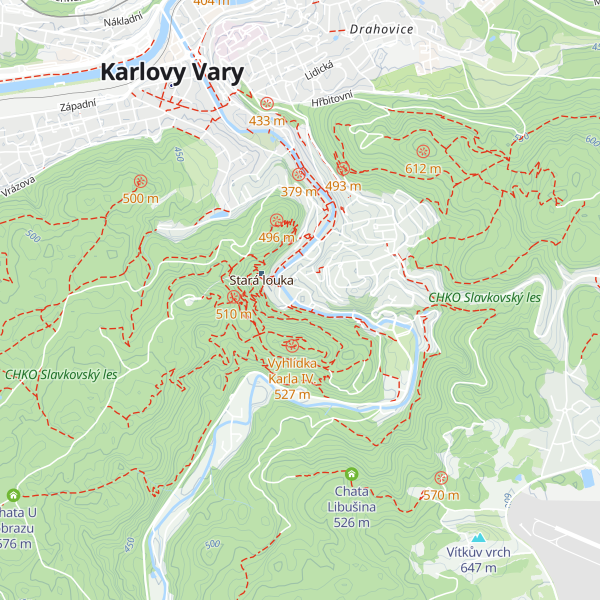 Tourist Information Centre Císařské lázně map