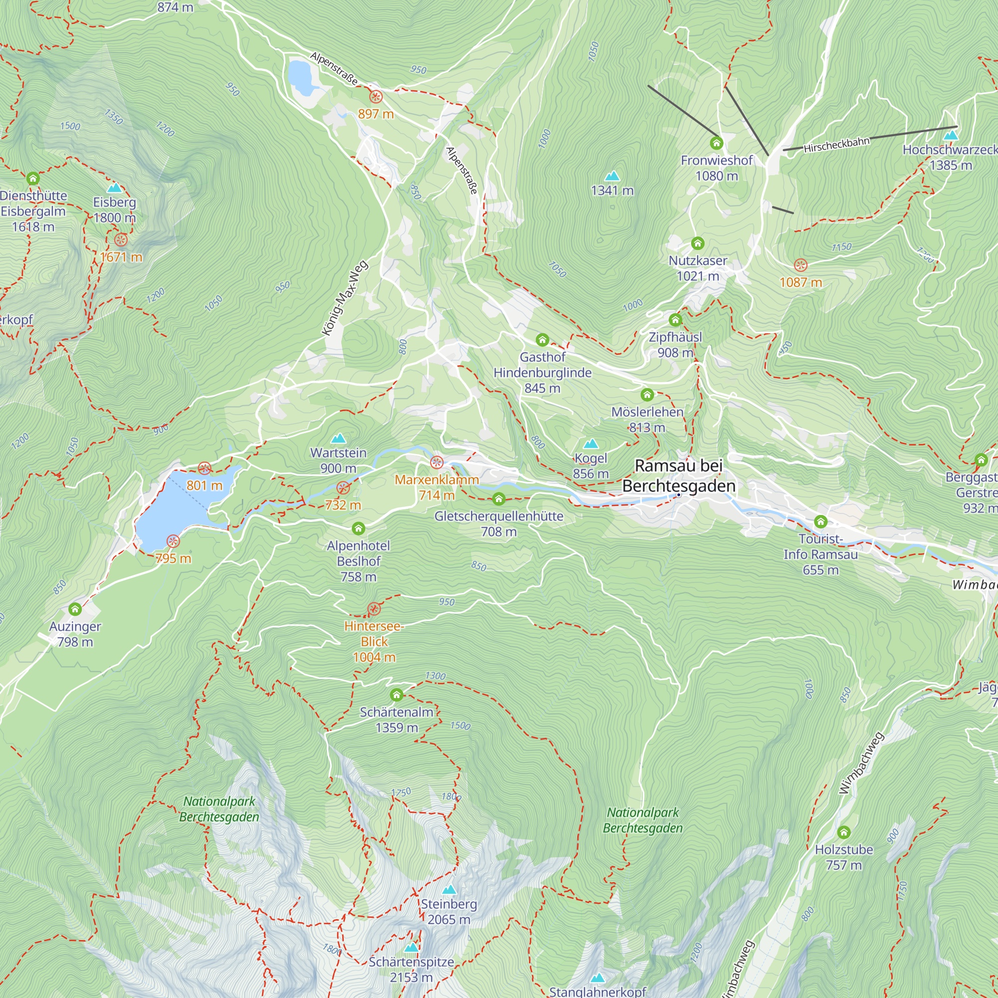 Gletscherquellenhütte map