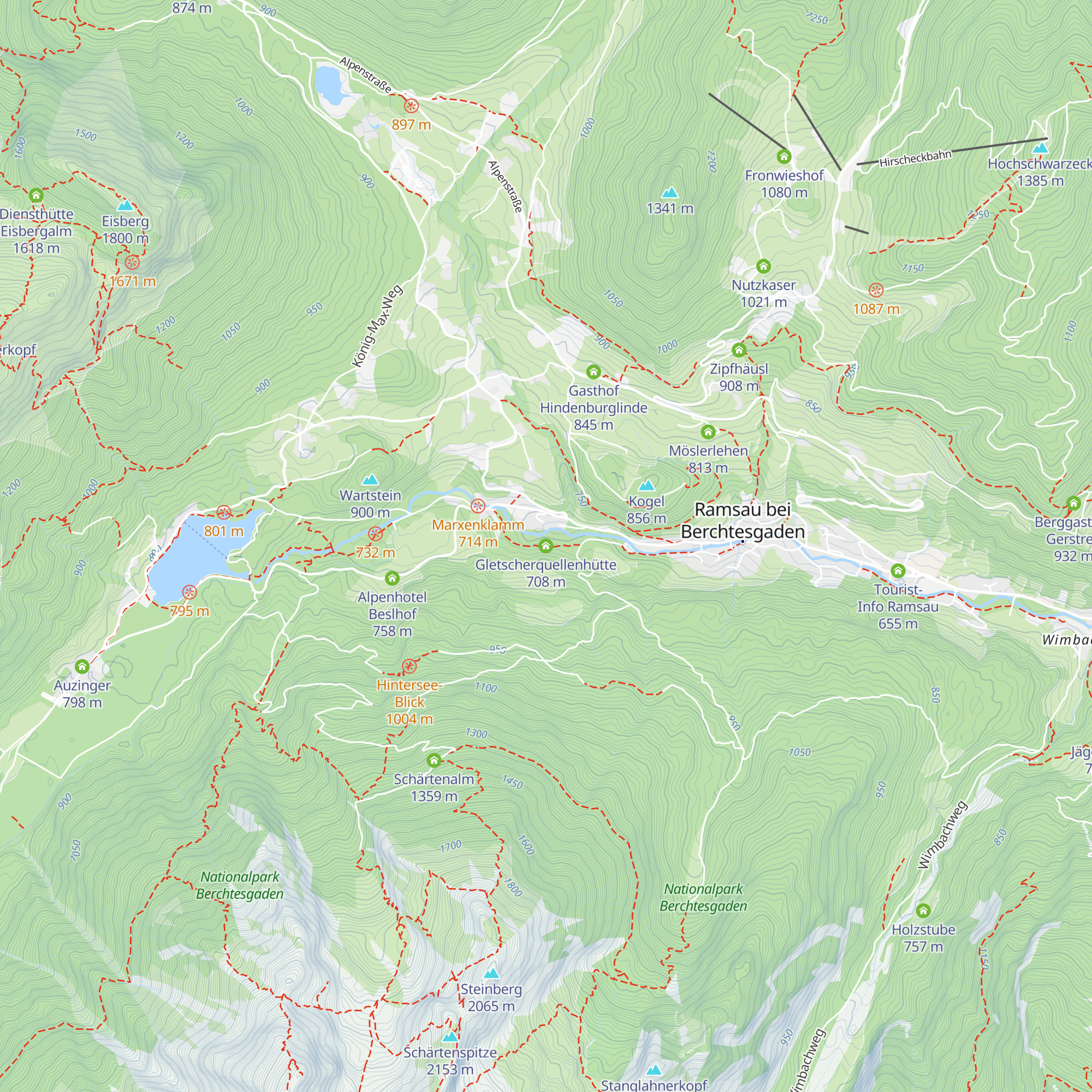 Gletscherquellenhütte map