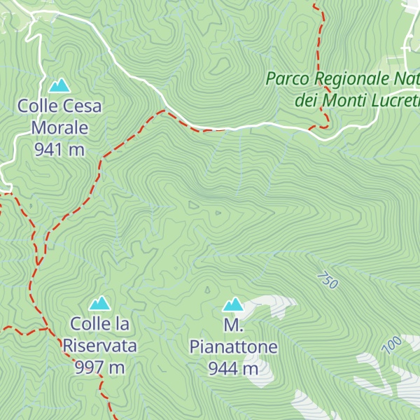 Map of Monte Cima