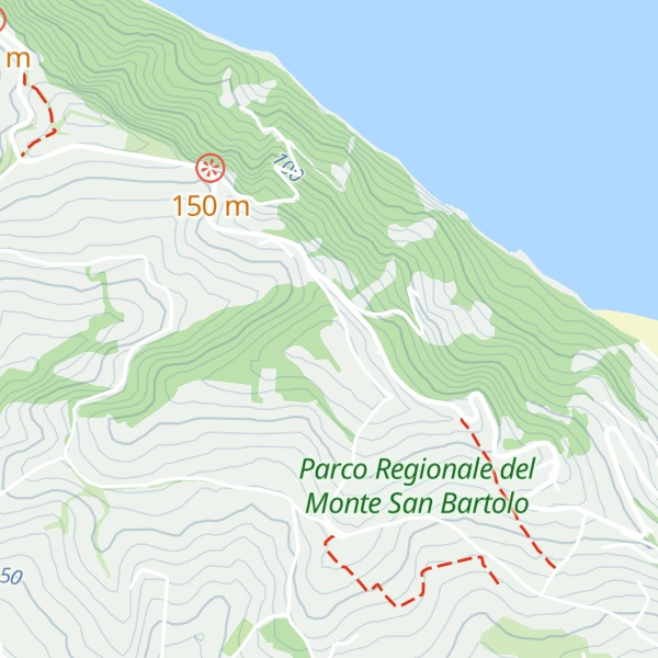 Map of Monte di San Bartolo