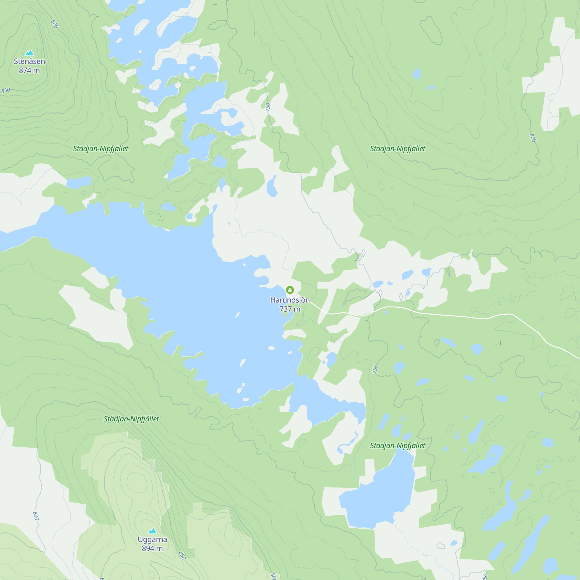 Harundsjön map